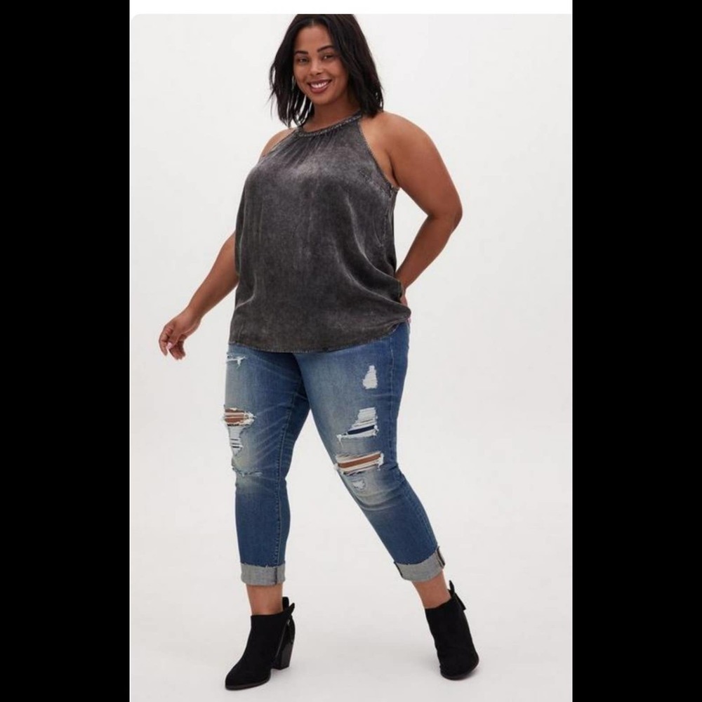Torrid Satin Charmeuse Goddess Neck‎ Tank